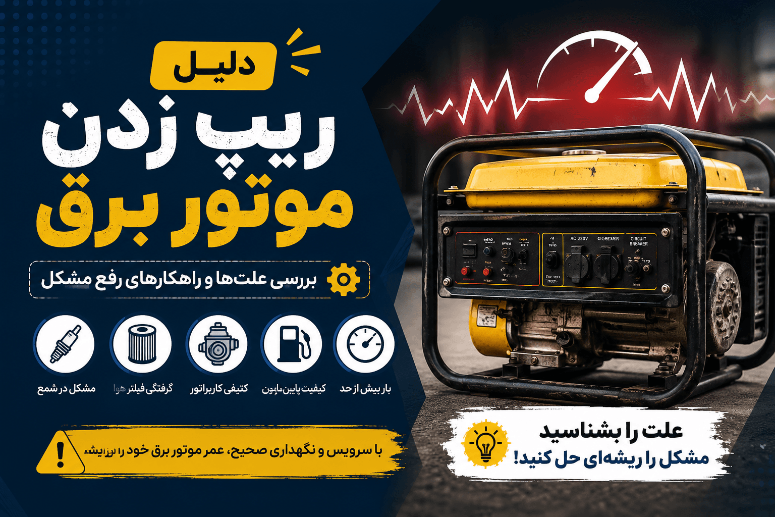 دلیل ریپ زدن موتور برق چیست؟ بررسی علت‌ها و راهکارهای رفع مشکل